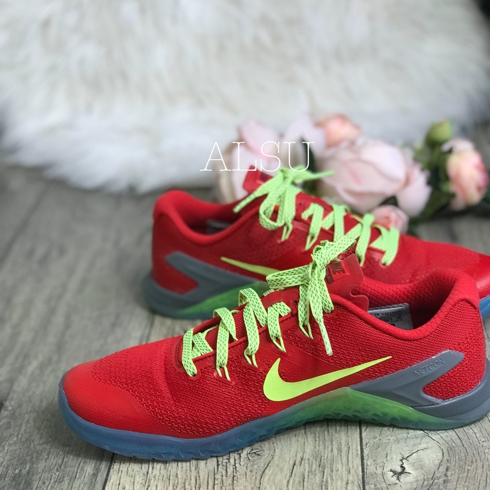 NikeID Metcon 4 Red Yellow W AUTHENTIC - Picture 6 of 8